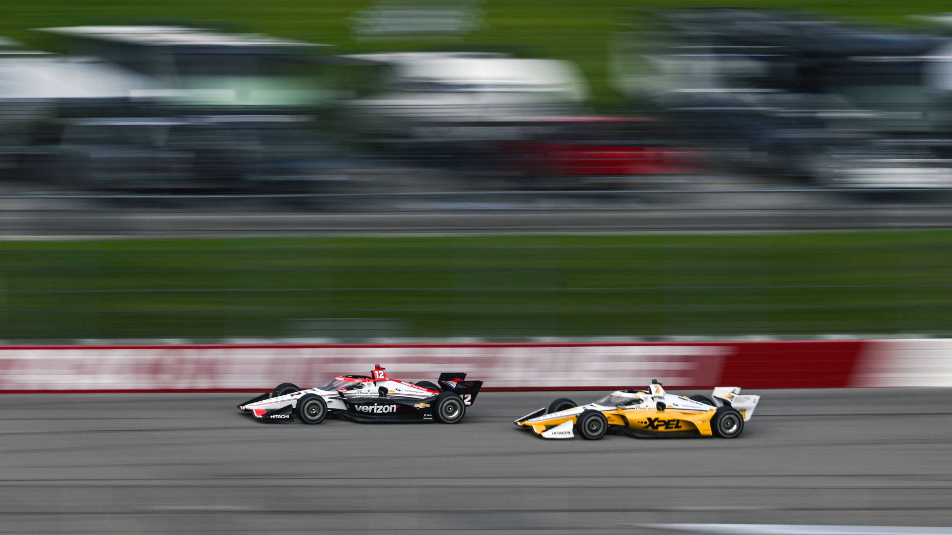 INDYCAR action on track at Iowa in 2024